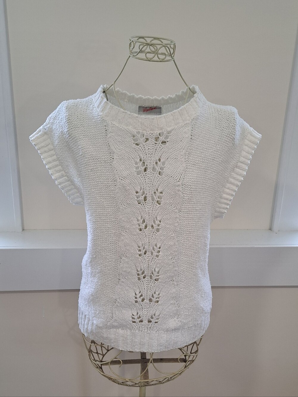 Vtg. 80s Wyndham Collection Knit Grannycore Cottagecore Fairycore Sweater Medium